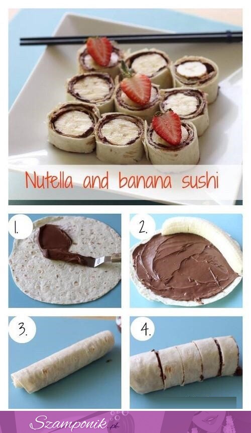 Nutella i banan mniam