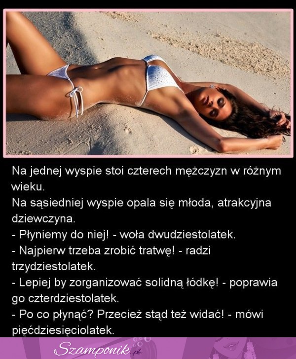 Na jednej wyspie stoi czterech mężczyzn w różnym wieku... MOCNY DOWCIP :D