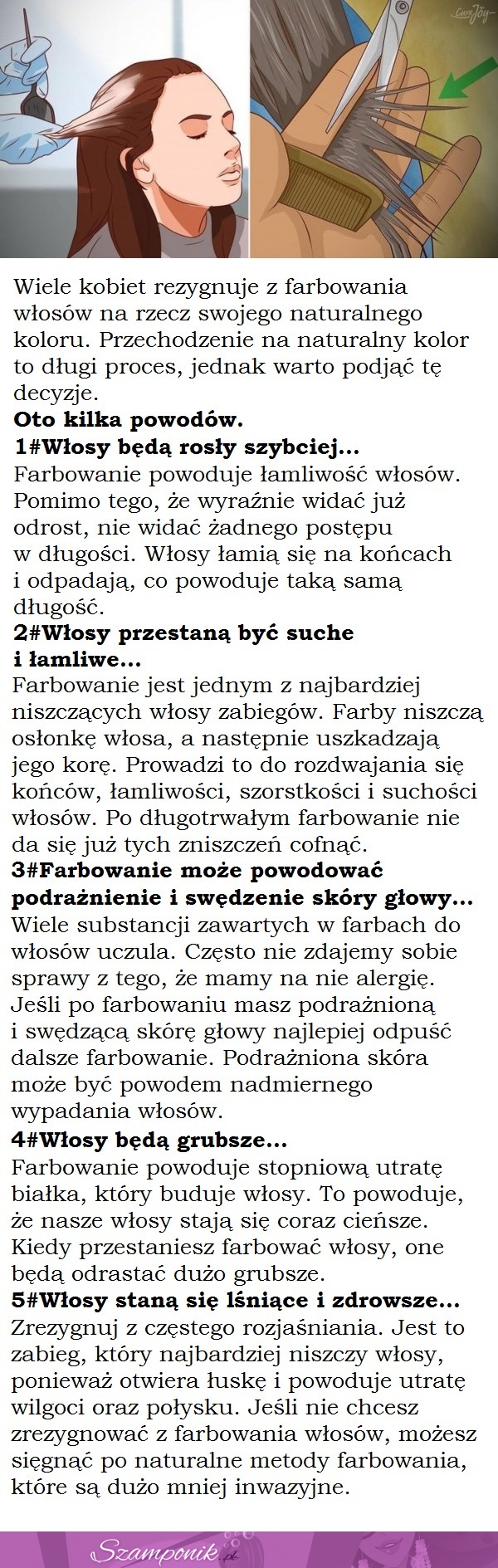 Farbujesz włosy? 5 powodów, dla których powinnaś przestać to robić!