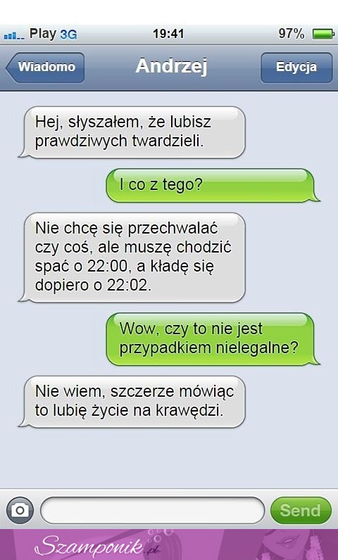 Andrzej lubi ŻYCIE na KRAWĘDZI! Musisz koniecznie przeczytać tą ROZMOWĘ SMS! HAHA