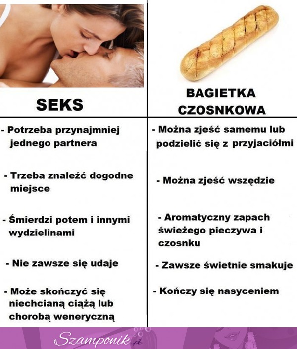 S*ks vs bagietka czosnkowa XD