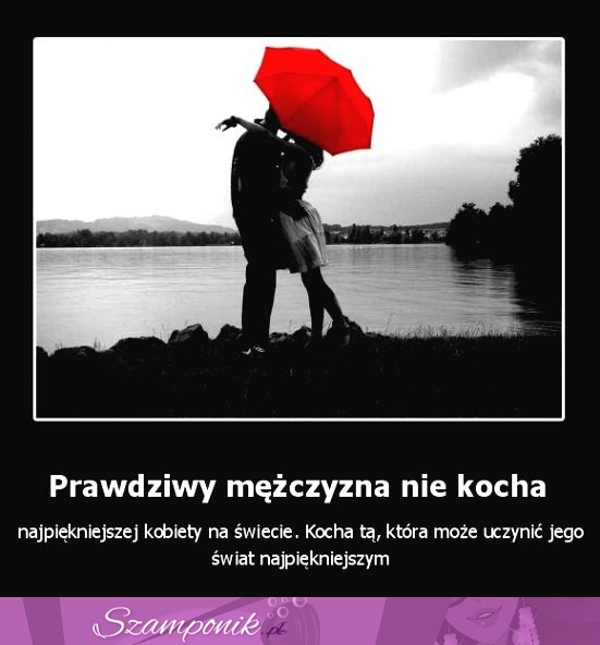 Prawdziwy mężczyzna nie kocha.