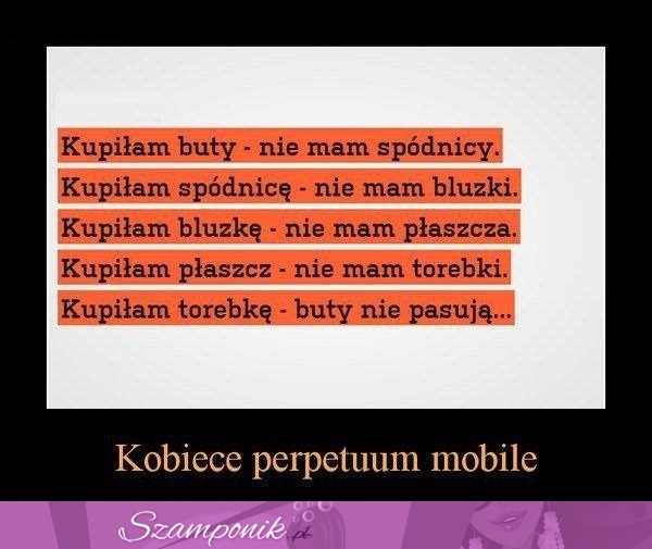 Perpetum mobile oczami kobiety