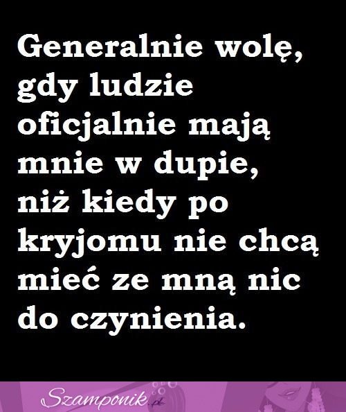 Ja też wolę