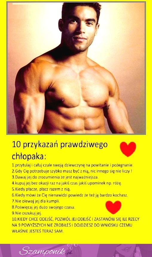 10 przykazań prawdziwego chłopaka! Zobacz je!