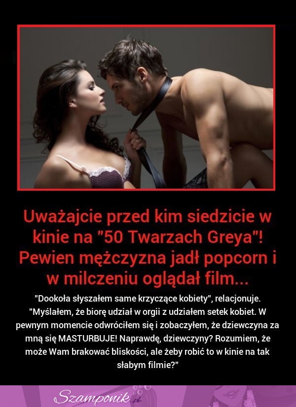 Uważajcie przed kim siedzicie w kinie na 50 TWARZACH GREYA! MASAKRA