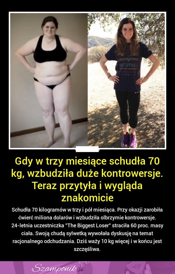 W TRZY miesiące straciła 70 kg i wzbudziła duże KONTROWERSJE!