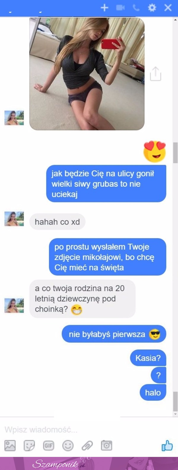 Ten chłopak chyba ŻAŁUJE tego, co jej napisał! ;D