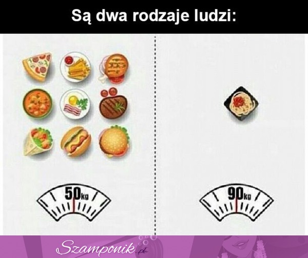 Dwa typy ludzi- jedzenie