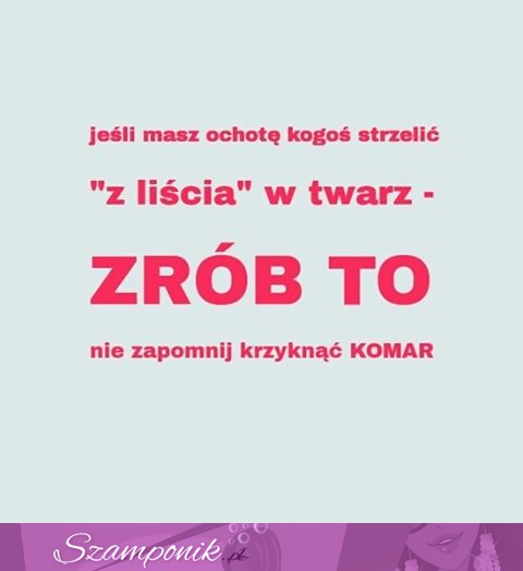 Nie będzie, że specjalnie...