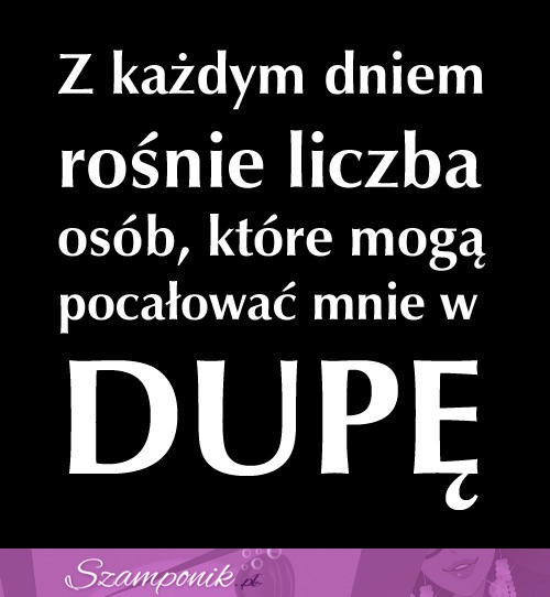 Możecie mnie pocałować