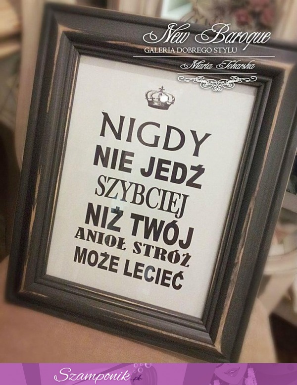 Nigdy nie jedź szybciej niż...