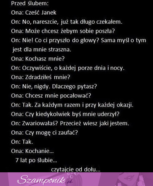 7 lat po ślubie....ona i on! coś się zmieniło!