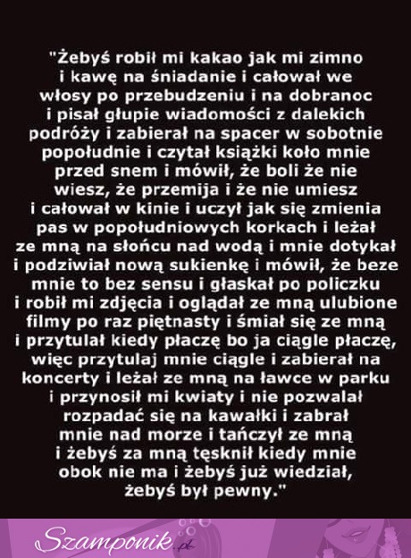 Chciałabym...