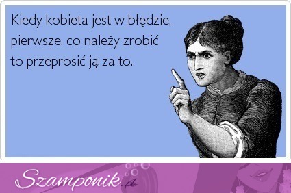 Kiedy kobieta jest w błędzie