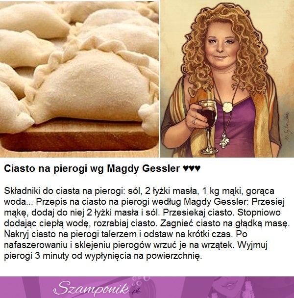 Ciasto na pierogi wg Magdy Gessler...