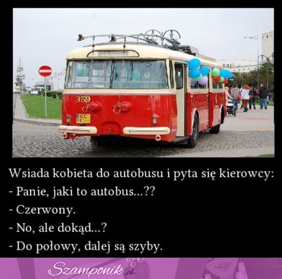 Kobieta i autobus