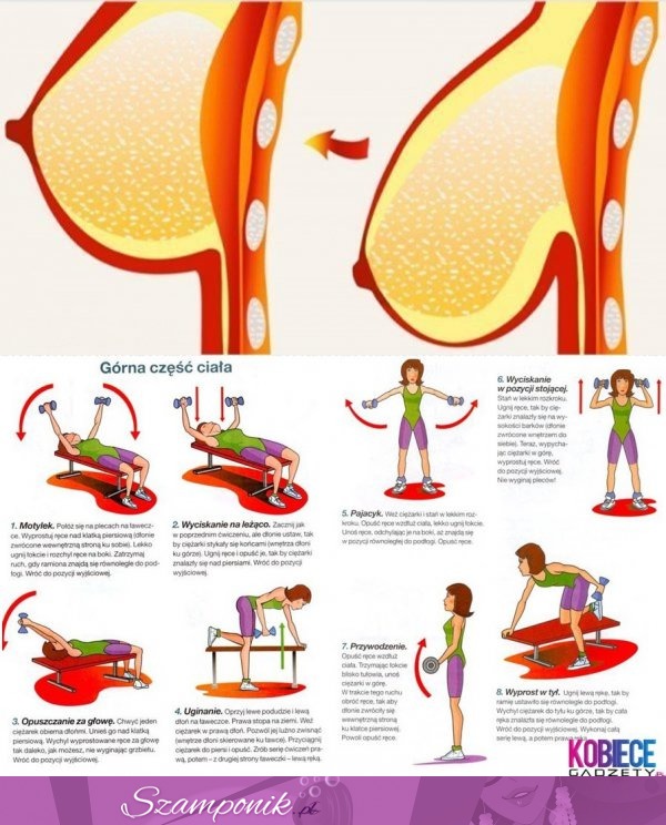 Ćwiczenia na jędrny biust i smukłe ramiona. Naprawdę są skuteczne!!!