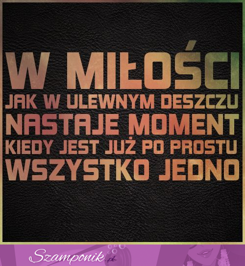 W miłości...