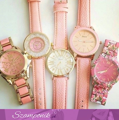 Różowe zegarki