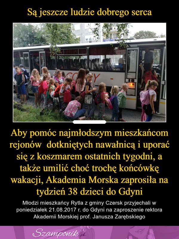 Są jeszcze ludzie dobrego serca... Pomoc dla dotkniętych nawałnicą... Piękny gest!