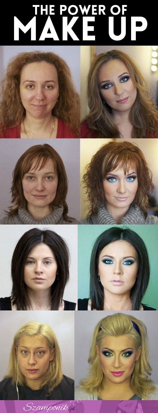 Makijaż potrafi zdziałać cuda, zobacz jak zmieniły się te kobiety!
