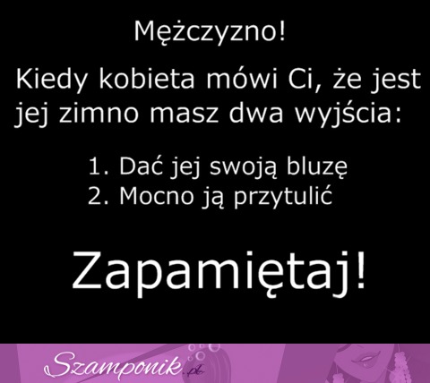 Mężczyzno zapamiętaj