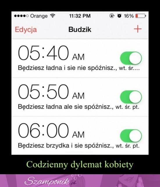 Budzik idealny dla kobiet!