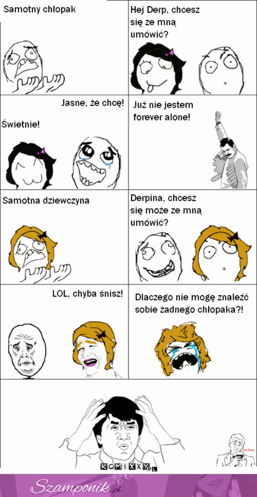 Samotny chłopak vs samotna dziewczyna i znalezienie chłopaka