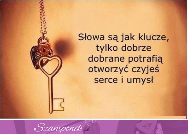 Słowa są jak klucze