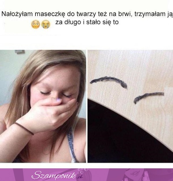 Nałożyła MASECZKĘ na TWARZ i na BRWI! To co się stało potem to MASAKRA