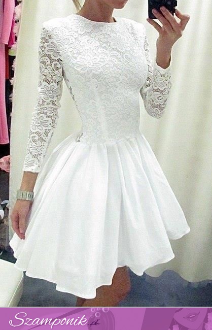 Śliczna biała sukienka