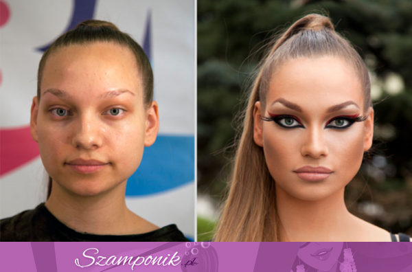 Makijaż przed i po, maskara jaka przemiana!