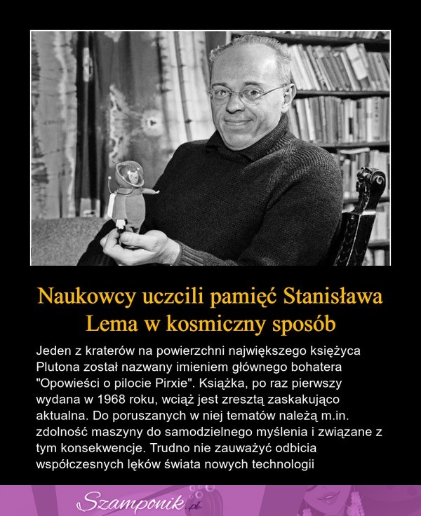 Naukowcy uczcili pamięć Lema w kosmiczny sposób