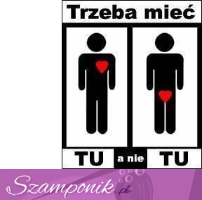 Trzeba mieć tu, a nie tu