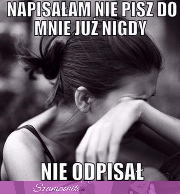 Nie odpisał.