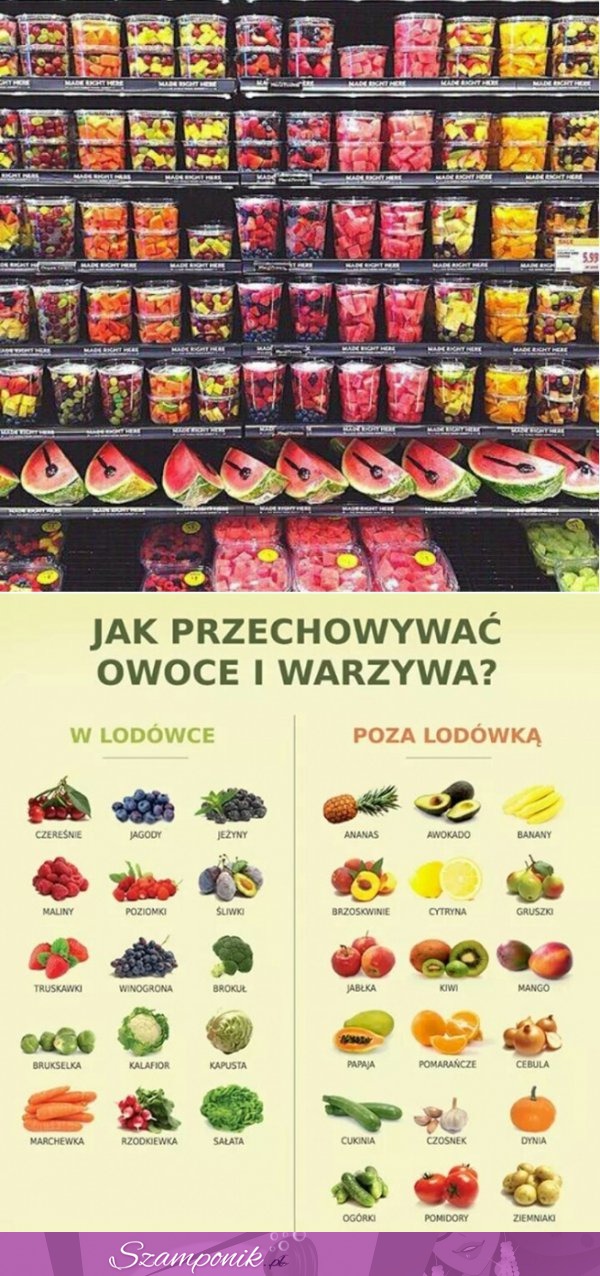 Jak PRZECHOWYWAĆ owoce i warzywa, SPRAWDŹ!