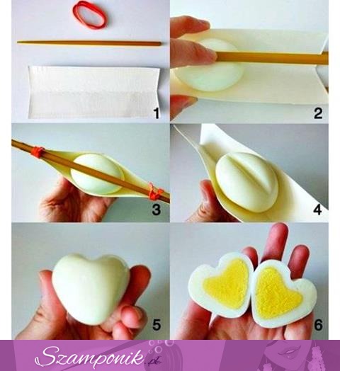 ZOBACZ jak zrobić jajko w kształcie SERDUSZKA! :)