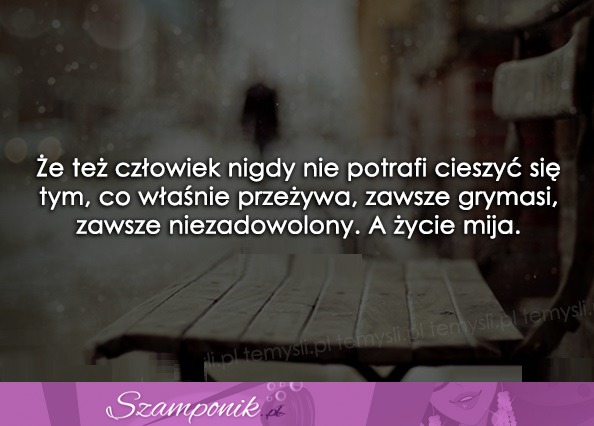 Przestańmy narzekać.