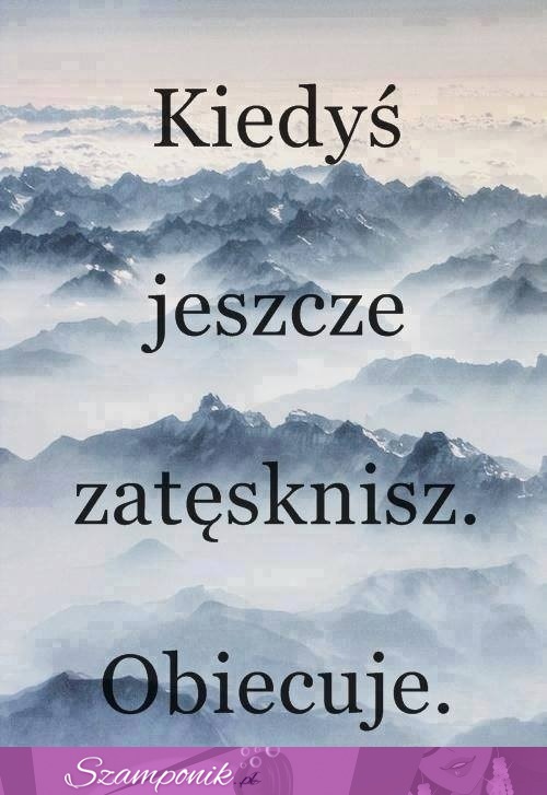 Obiecuję.