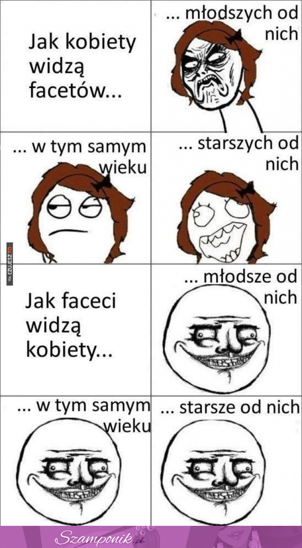 Jak kobiety widzą facetów w różnym wieku! dobre!