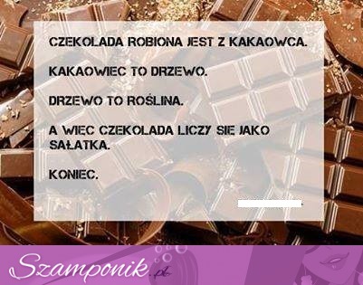 Czekolada to sałatka