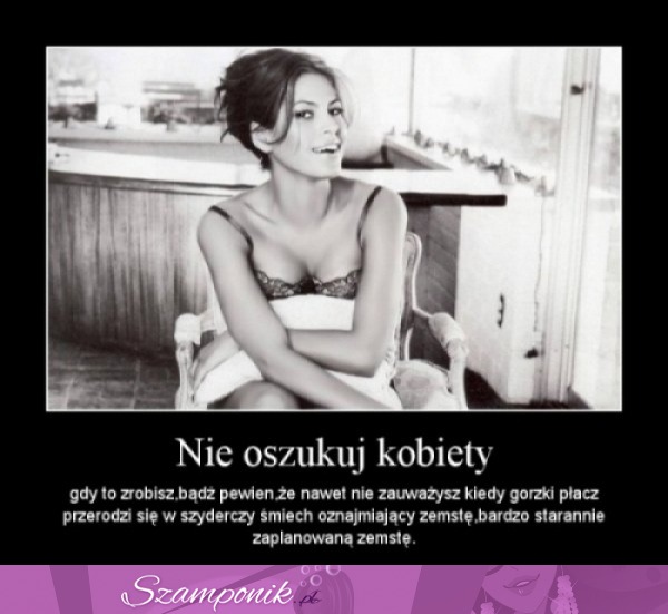 Nie oszukuj kobiety