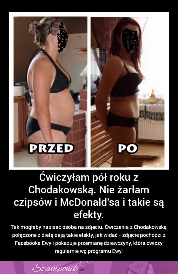 WOW! Ćwiczyła pół roku z Ewą Chodakowską! NIESAMOWITE EFEKTY!