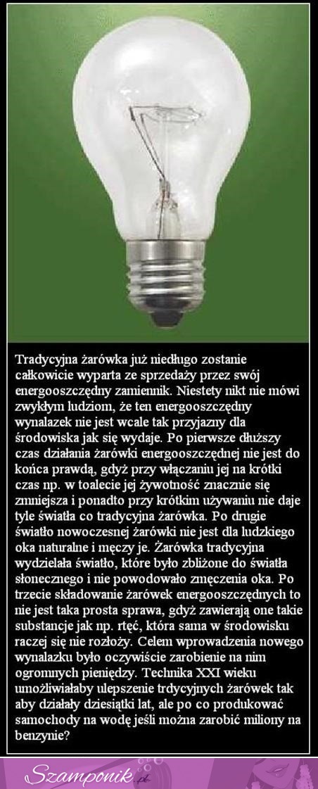 Ten energooszczędny wynalazek nie jest wcale taki przyjazny dla środowiska