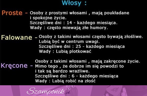 Twoje włosy mówią o tym jaki masz charakter. Zobacz jaka jesteś! :)