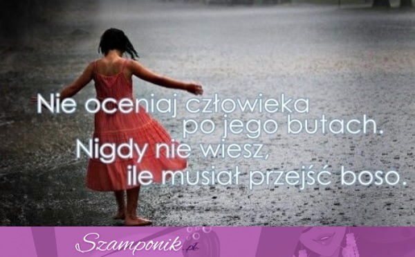 Nie oceniaj człowieka!