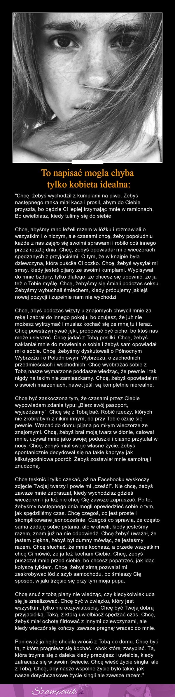 Chyba każdy facet chciałby mieć taką dziewczynę... Kobieta WYJĄTKOWA