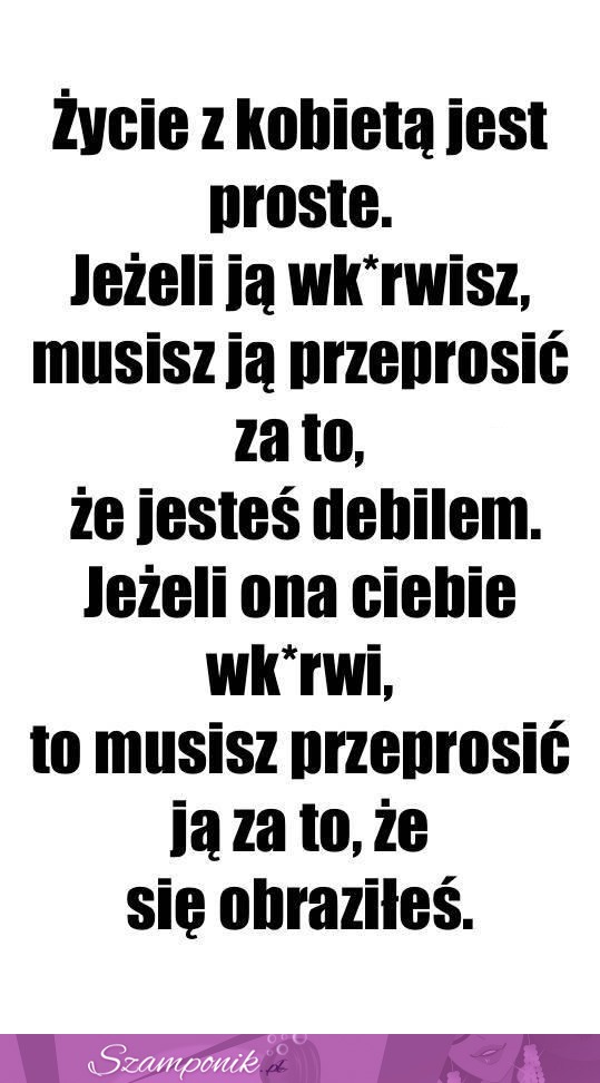 Proste życie z kobietą