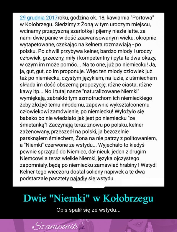 Dwie "Niemki" w Kołobrzegu... Strzeliły niezłą gafę XD